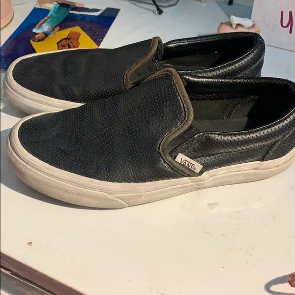 fake leather vans